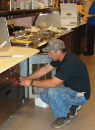 Commercial refrigeration installation by Twin City Service Co.